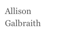 Allison Galbraith